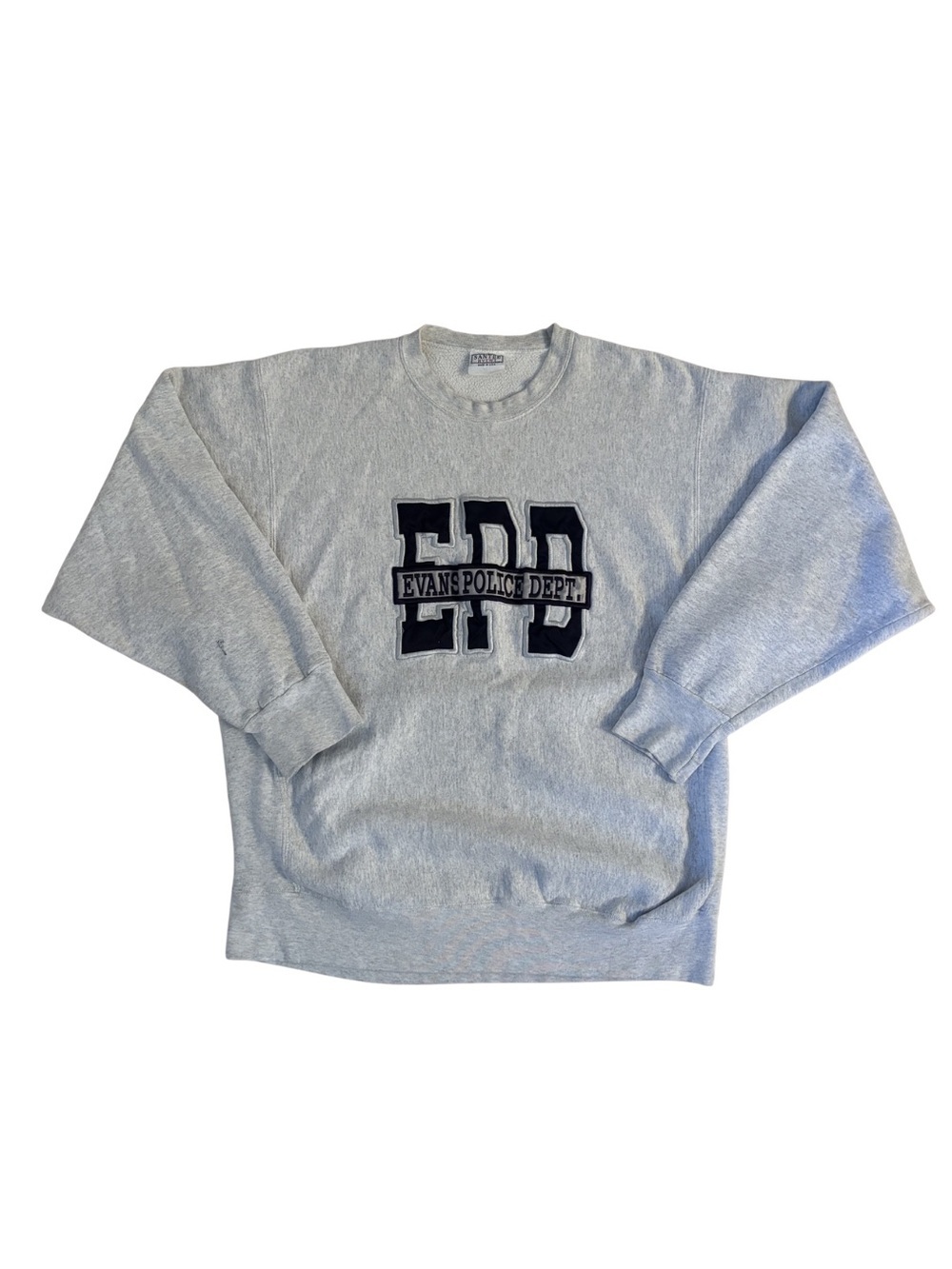 Santee Hvywt EVANS POLICE DEPT Gray Men’s Crewneck Sweatshirt